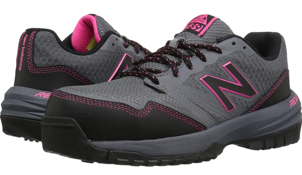 New Balance Womens 589v1 Work Sneaker Shoe 8.5 Wide Gray Pink Comp Toe EH SR NIB